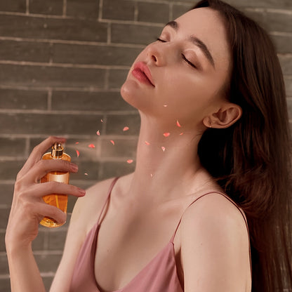 250ML Long-Lasting Flower and Fruit Body Spray Perfume - Fresh and Natural Fragrance with Petals