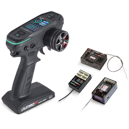 DUMBORC 2.4G 10CH Digital Radio Remote Controller – DDF-350 Transmitter with Receiver for RC Car, Boat, Tank, LCD FHSS System