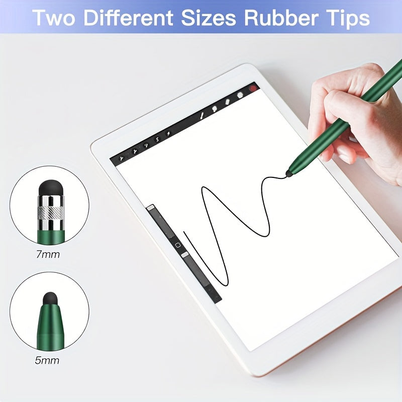 20 Pack Hollow Pens with Replacement Tips - 10 Large and 10 Small, Includes Rubber Tips