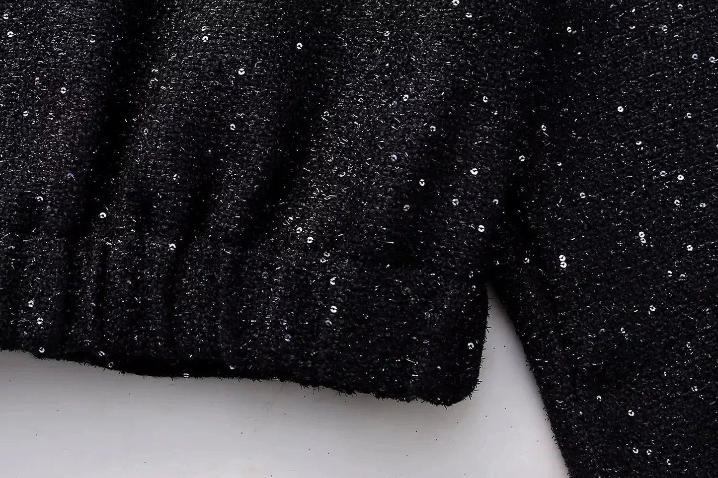 Nlzgmsj Women’s Shiny Sequin Jacket – Y2K Gold Stand Collar Short Coat, Autumn Winter High Streetwear