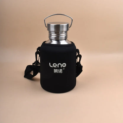 2L Stainless Steel Sports Water Bottle - Large Capacity Reusable Flask for Camping & Outdoor Activities