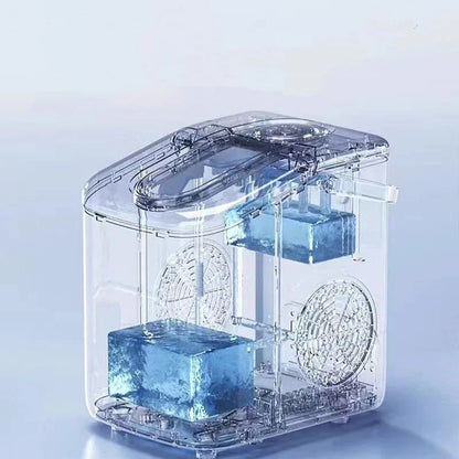 Automatic Mini Electric Ice Cube Maker – Portable Ice Machine for Bar, Home, Kitchen & Office, 9 Cubes in 6 Minutes