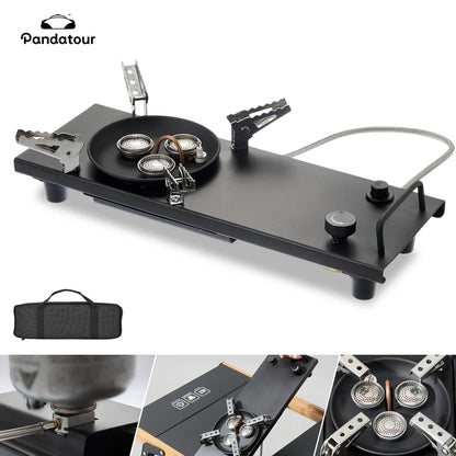 Pandatour IGT Folding Camping Gas Stove - One-Click Ignition High-Power Portable Table Burner