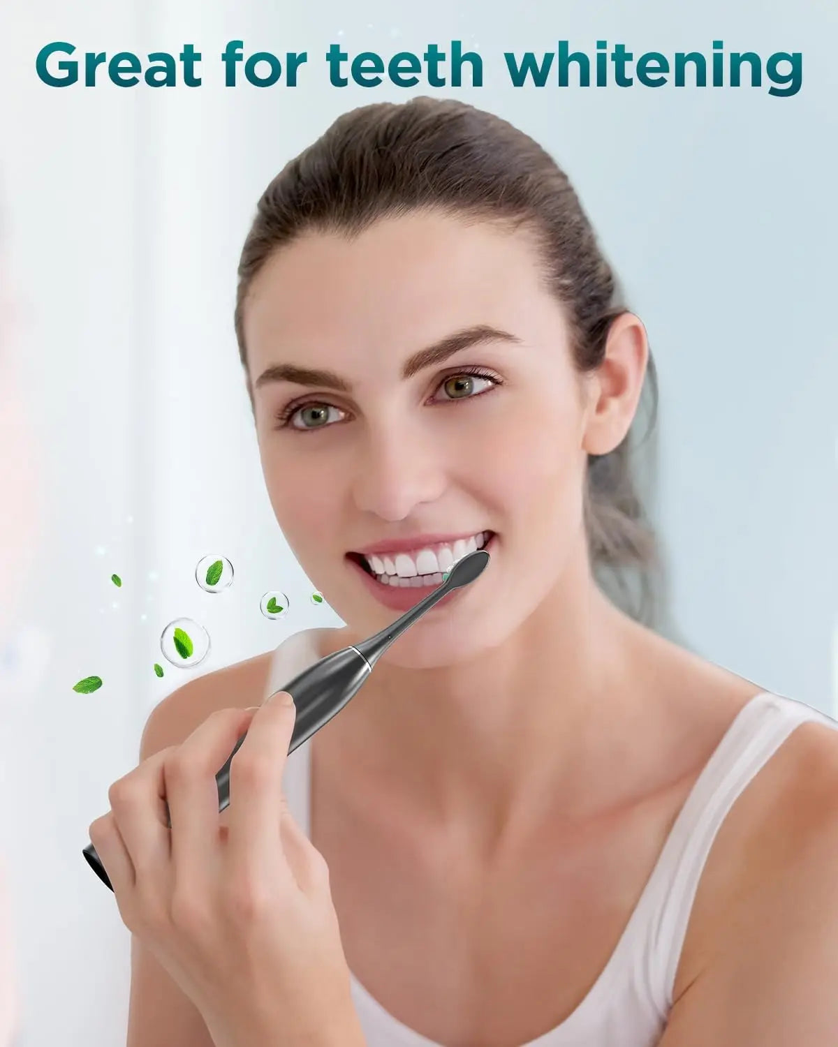 Rtauys S5 Upgraded Sonic Electric Toothbrush – Rechargeable Toothbrush for Adults & Kids 12+, 8 Brush Heads, IPX7 Waterproof Travel Case