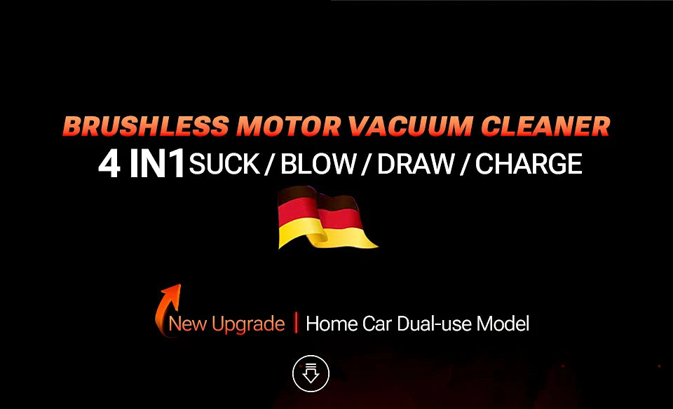 SZUK Mini Wireless Car Vacuum Cleaner – 98500Pa Powerful Suction, Handheld Portable Vacuum for Car Cleaning