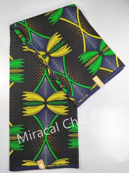 Guaranteed Veritable African Real Wax Fabric - 100% Cotton High Quality Ankara Pagne 6 Yards Nigerian Women’s Style Dress Material