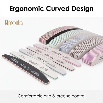 5/10PCS Professional Nail File Set - 100/180 Grit EVA Thickened Sandpaper Manicure Tools for Salon & Home Use