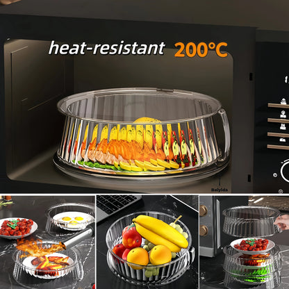 Thermal Food Insulation Cover - Dustproof Microwave Oven Cover for Kitchen Tabletop Fruit and Vegetable Storage