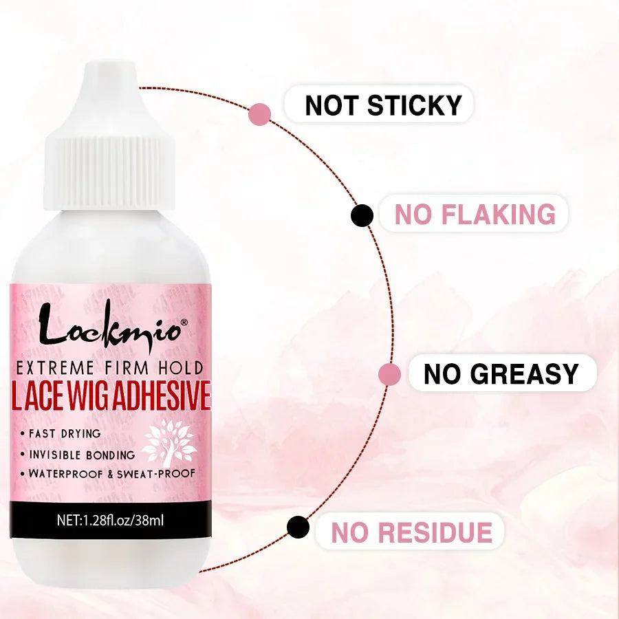 Waterproof Wig Glue Adhesive Kit - Lace Front Toupee Bonding Glue & Remover for Beginners