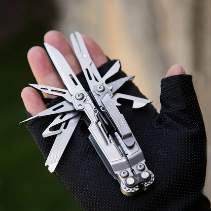 SOG PowerPint Multi Tool - 18-in-1 Folding Pocket Tool with Pliers Knife and Portable EDC Camping Accessories