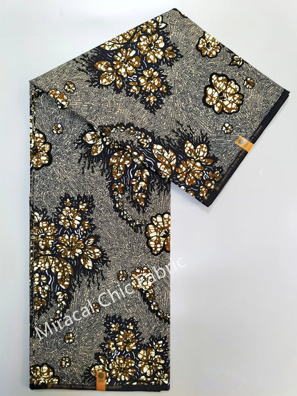 Guaranteed Veritable African Real Wax Fabric - 100% Cotton High Quality Ankara Pagne 6 Yards Nigerian Women’s Style Dress Material