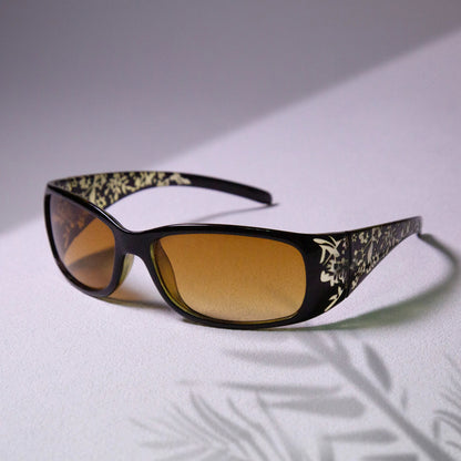 Y2K Retro Square Sunglasses - Women's Pattern Relief Frame Fashion Eyewear for Summer Beach & Vacation