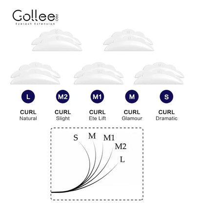 Gollee Eyelash Lifting Perm Kit – Original Lash Lift Set for 4-6 Weeks Retention, Eyelash Curler & Treatment Makeup Set