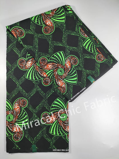 Guaranteed Veritable African Real Wax Fabric - 100% Cotton High Quality Ankara Pagne 6 Yards Nigerian Women’s Style Dress Material