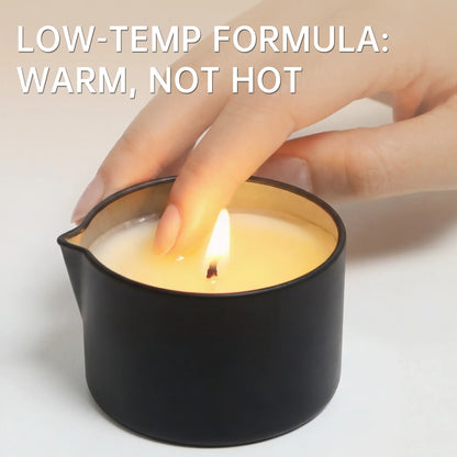 Massage Oil Candle – Aromatherapy Stress Relief Scented Candle for Skin Moisturizing & Spa Relaxation Luxury Home Wellness Candle