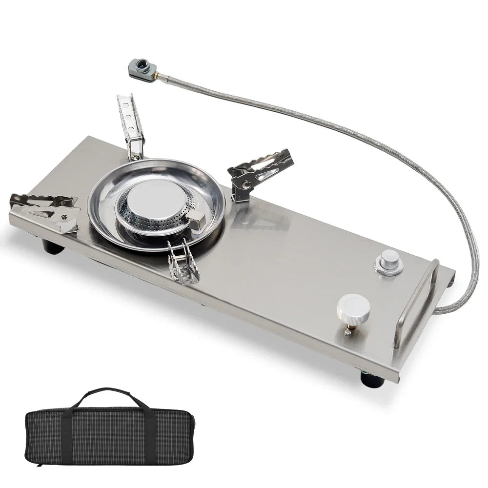 Pandatour IGT Folding Camping Gas Stove - One-Click Ignition High-Power Portable Table Burner