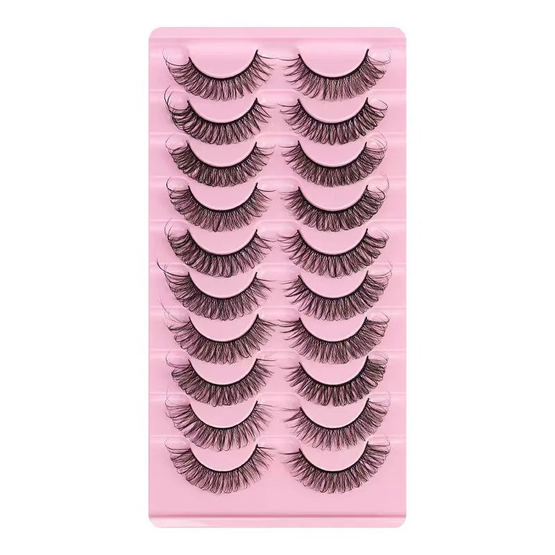 2/10 Pairs 3D Mink Strip False Eyelashes – Dramatic Fake Lash Extensions for Makeup
