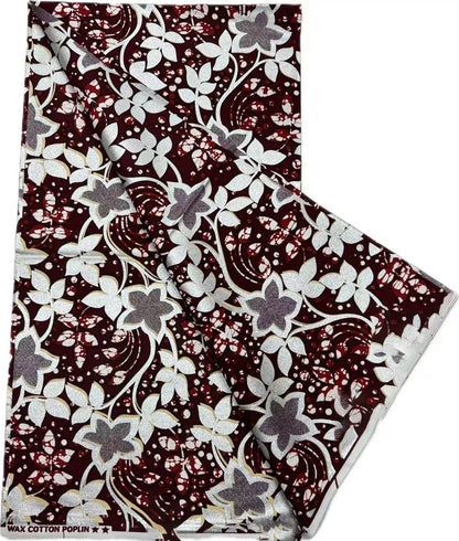 Grand Super Ankara Wax Fabric - Original 100% Cotton Glitter Batik Pagne 6 Yards Nigerian Party Dress Sewing Material