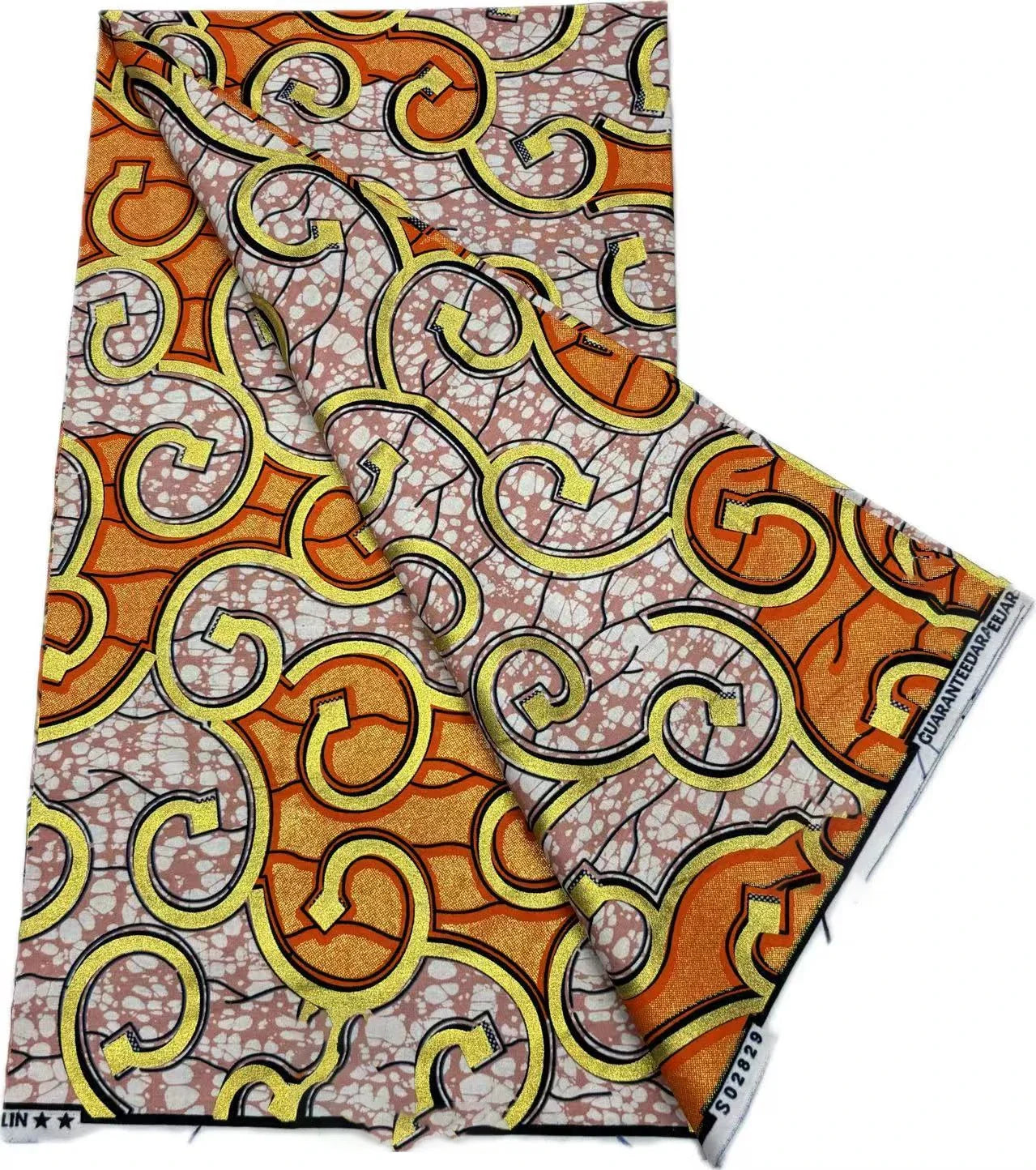 Grand Super Ankara Wax Fabric - Original 100% Cotton Glitter Batik Pagne 6 Yards Nigerian Party Dress Sewing Material