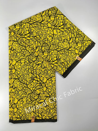 Guaranteed Veritable African Real Wax Fabric - 100% Cotton High Quality Ankara Pagne 6 Yards Nigerian Women’s Style Dress Material