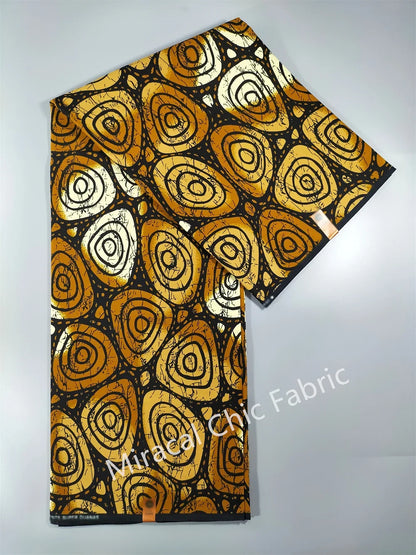 Guaranteed Veritable African Real Wax Fabric - 100% Cotton High Quality Ankara Pagne 6 Yards Nigerian Women’s Style Dress Material
