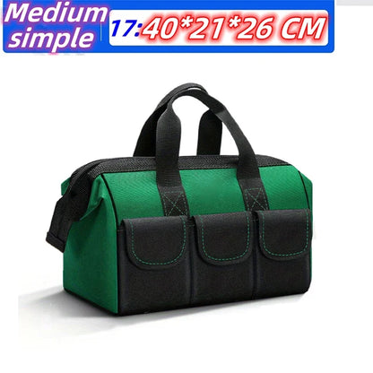 23-Inch Large Tool Bag - Heavy-Duty 1680D Oxford Waterproof Electrician Storage Organizer