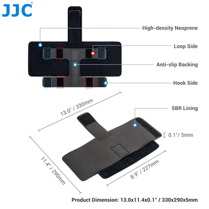 JJC Tripod Mounting Strap Bag – Photography Accessory Holder for Power Bank, Remote, Light Stand & Cables
