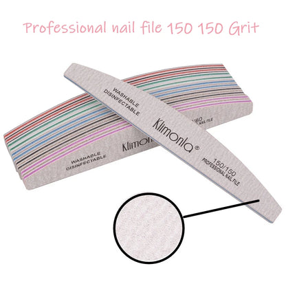 5/10PCS Professional Nail File Set - 100/180 Grit EVA Thickened Sandpaper Manicure Tools for Salon & Home Use