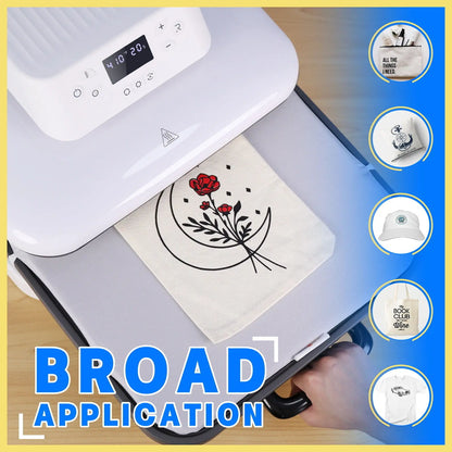HTVRONT 15x15" Auto Heat Press Machine – 1500W for DIY Iron-On HTV Vinyl & Sublimation on T-Shirts, Bags, Hats, Fabrics