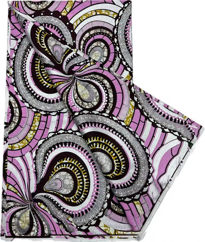 Grand Super Ankara Wax Fabric - Original 100% Cotton Glitter Batik Pagne 6 Yards Nigerian Party Dress Sewing Material