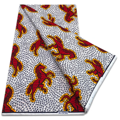 Classic African Wax Fabric - 100% Cotton Soft Ankara Pagne for Women's Dresses
