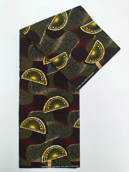 Guaranteed Veritable African Real Wax Fabric - 100% Cotton High Quality Ankara Pagne 6 Yards Nigerian Women’s Style Dress Material