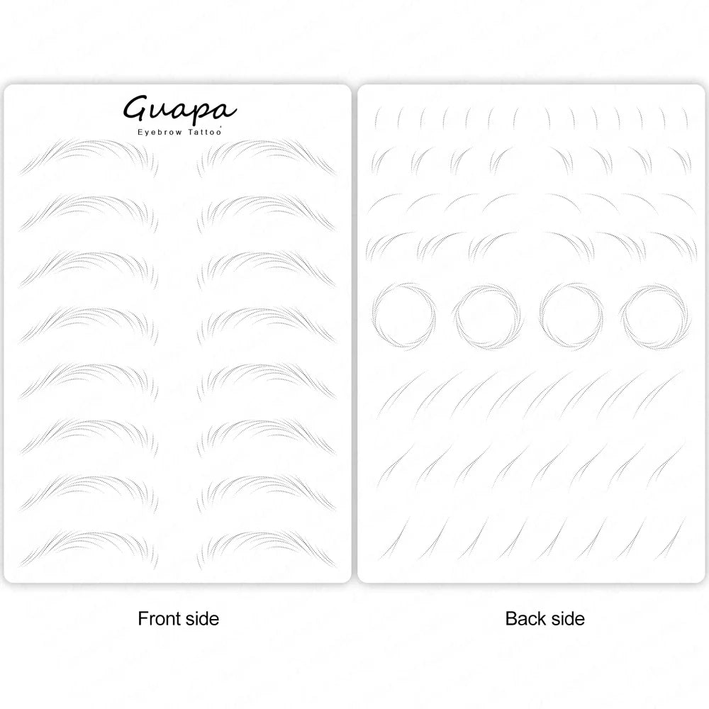 Microblading Practice Skin Sheets — Eyebrow Segment Tip Joint Texture for Semi-Permanent Makeup Training