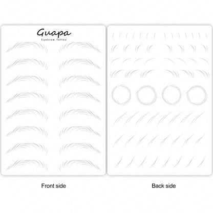 Microblading Practice Skin Sheets — Eyebrow Segment Tip Joint Texture for Semi-Permanent Makeup Training