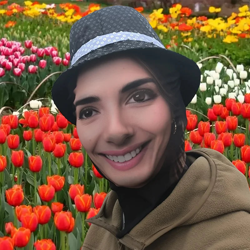 Custom Photo Funny Headgear Mask - Personalized Face Design Party Halloween Role Play Decoration