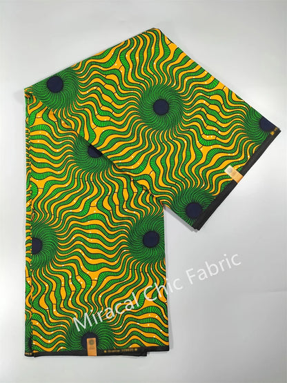 Guaranteed Veritable African Real Wax Fabric - 100% Cotton High Quality Ankara Pagne 6 Yards Nigerian Women’s Style Dress Material