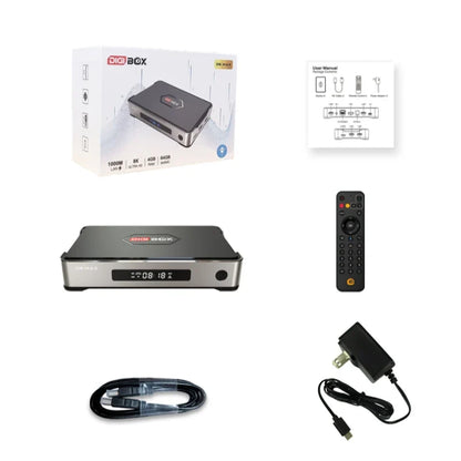 Genuine DIGIBOX D6 MAX Android TV Box — Upgraded from D3 Plus, EVPAD 11P Function, Japan & USA Version