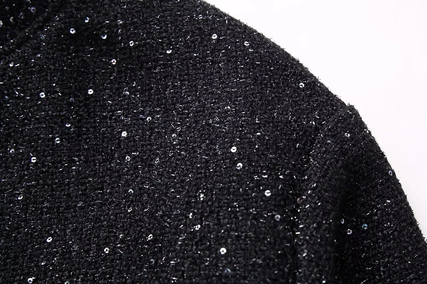 Nlzgmsj Women’s Shiny Sequin Jacket – Y2K Gold Stand Collar Short Coat, Autumn Winter High Streetwear