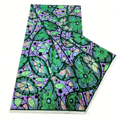 Grand Super Ankara Wax Fabric - Original 100% Cotton Glitter Batik Pagne 6 Yards Nigerian Party Dress Sewing Material