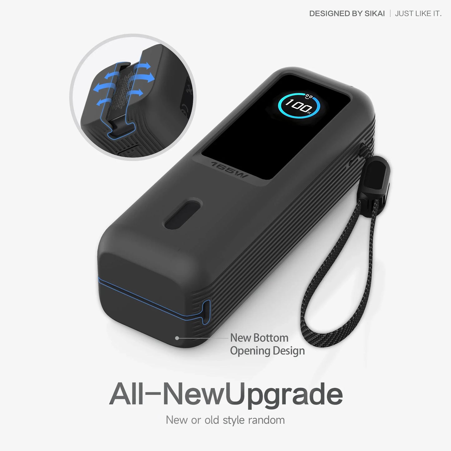 Anker Zolo 25000mAh Power Bank Silicone Case - Protective Travel Carrying Cover with TF/SIM Storage Bag