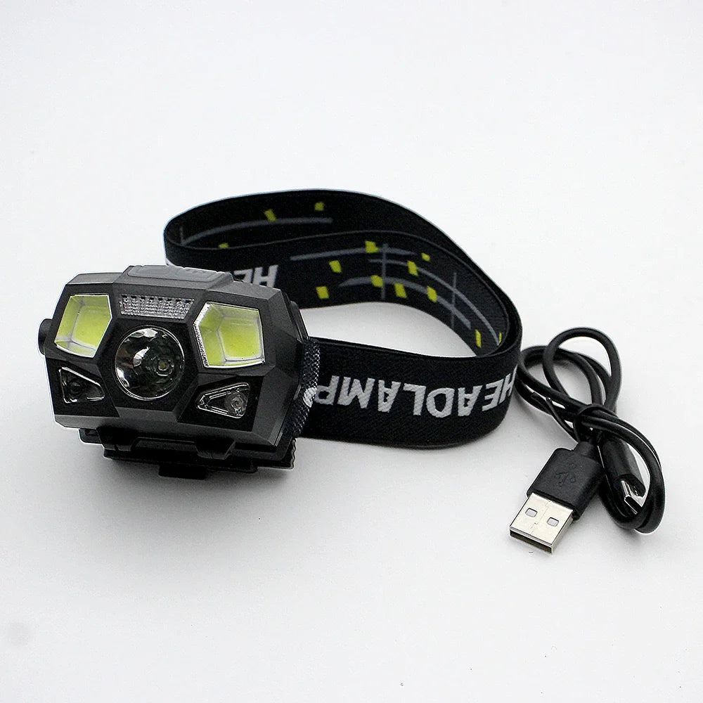 JOAXOR Mounted LED Tactical Helmet Light, NVG Shield with USB Charging & Induction, Ideal for Outdoor Hunting and Fishing