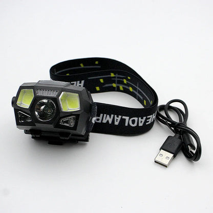 JOAXOR Mounted LED Tactical Helmet Light, NVG Shield with USB Charging & Induction, Ideal for Outdoor Hunting and Fishing
