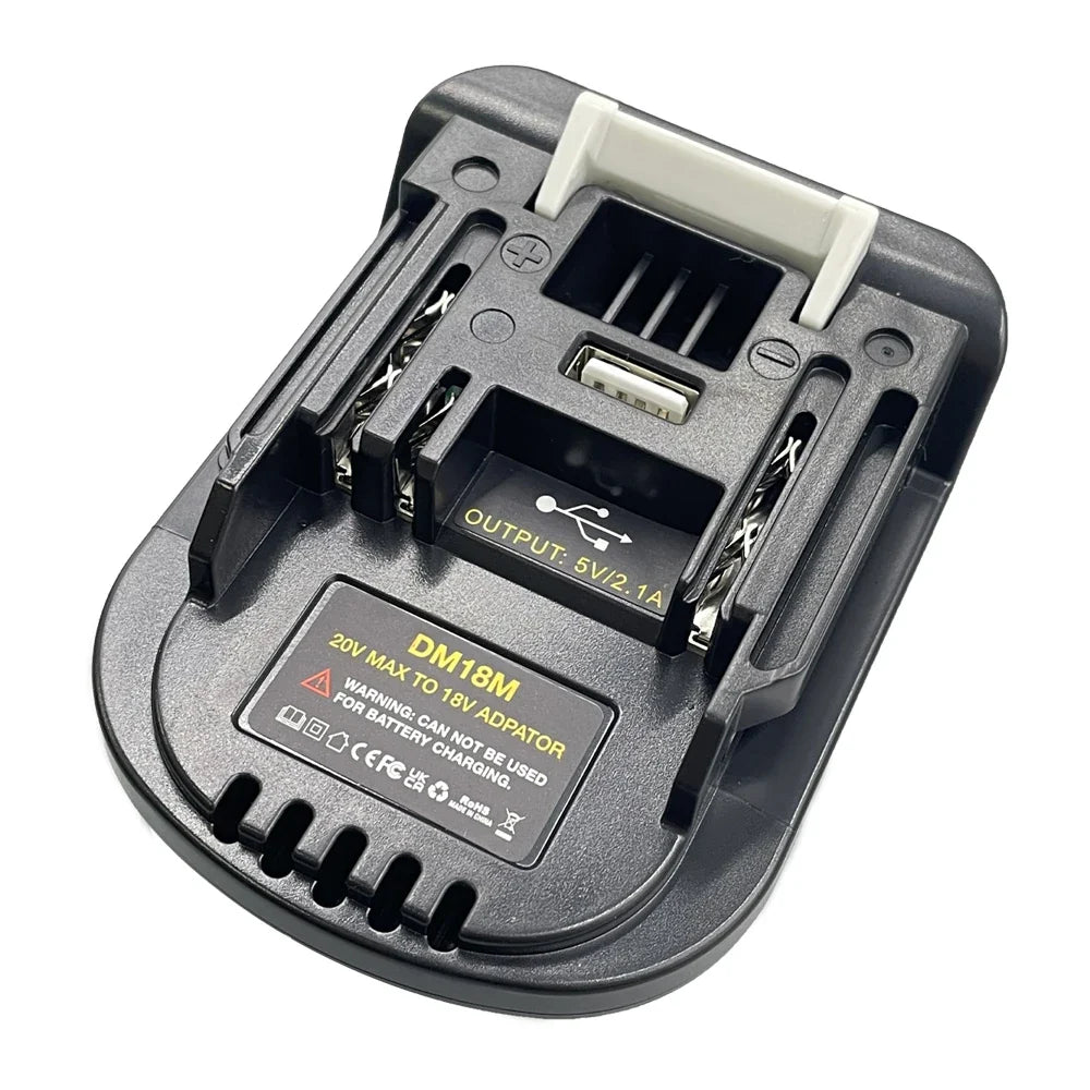 Battery Adapter Converter - Dewalt 20V DCB200 DCB205 to Makita BL1830 Power Tool Compatibility Adapter