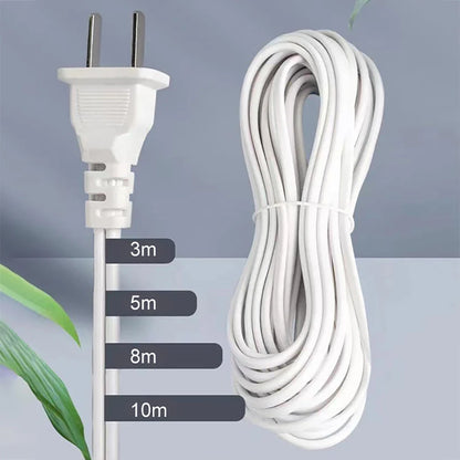 Versatile Lamp Bases with Switch: 3/5/8/10m LED Bulb Socket Adapter E27 Screw Lamp Holder - Suspension Tools with Two Plugs for Easy Installation