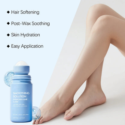 Ingrown Hair Serum - AHA BHA PHA Roll-On Treatment for Bikini Area, Armpits, Arms & Legs