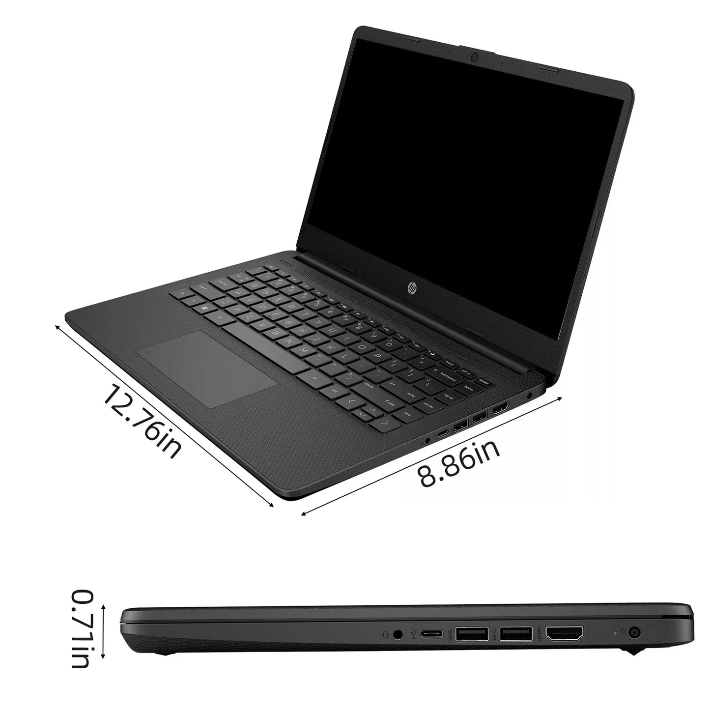 HP 14" Business Laptop – Intel Celeron N4120, 16GB RAM, 384GB Storage with 1-Year Office 365