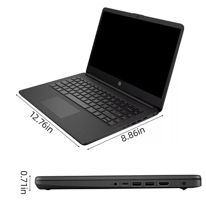 HP 14" Business Laptop — Intel Celeron N4120, 16GB RAM, 384GB Storage, 1-Year Office 365