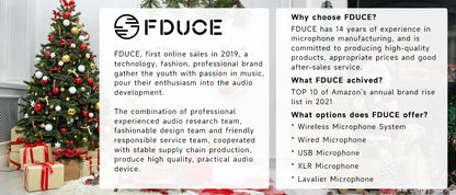 FDUCE SL40+ USB/XLR Dynamic Microphone Kit with Headset Output, Sound Insulation & Arm Stand for PC, PS5/PS4, and Mixers