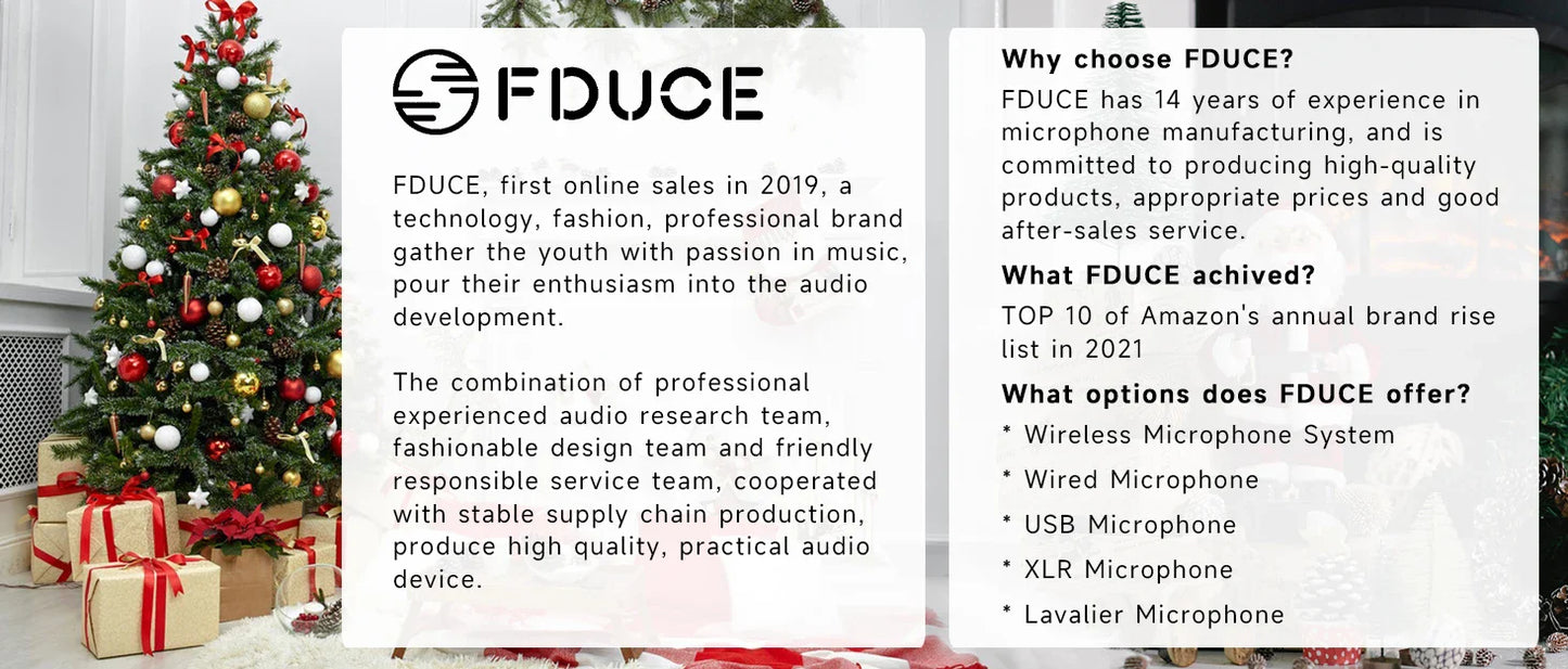 FDUCE SL40+ USB/XLR Dynamic Microphone Kit – Built-in Headset Output, Sound Insulation & Arm Stand for PC, PS5/4, Mixer