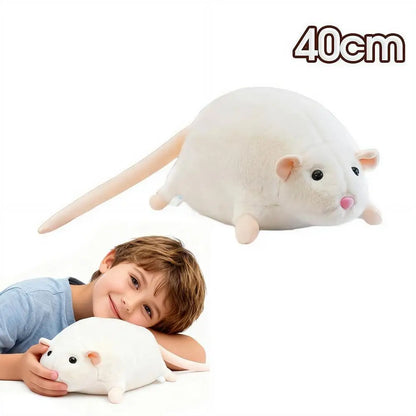 Cute Mouse Plush Doll - 40/90cm Oversized Cartoon Flower Branch Animal Toy & Birthday Gift for Kids